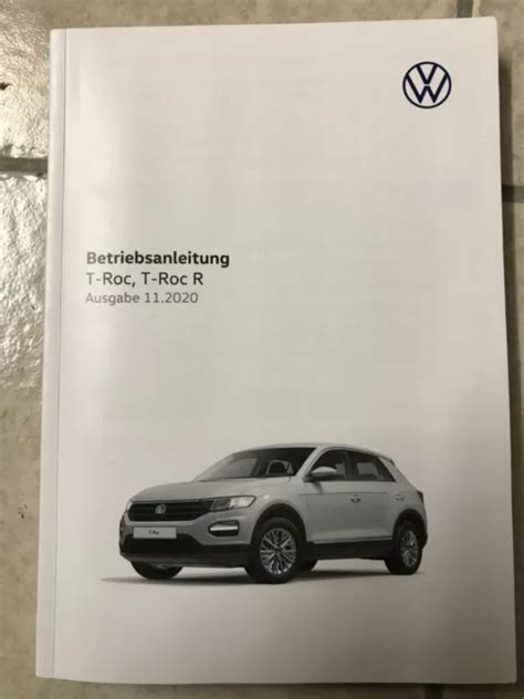 Vw T Roc T Roc R 2020 2021 Betriebsanleitung Bedienungsanleitung