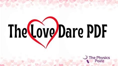 The Love Dare Pdf Download New Revised Edition 2024