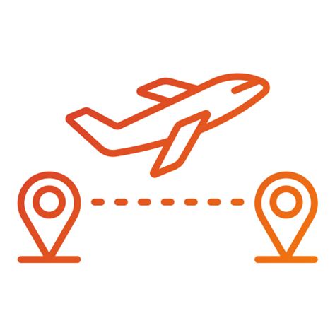 Direct Flight Generic Gradient Outline Icon