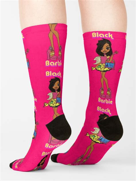 Black Barbie Socks For Sale By Knottygirl Redbubble