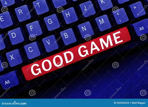 Sign Displaying Good Game Word Written On Term Frequently Used In