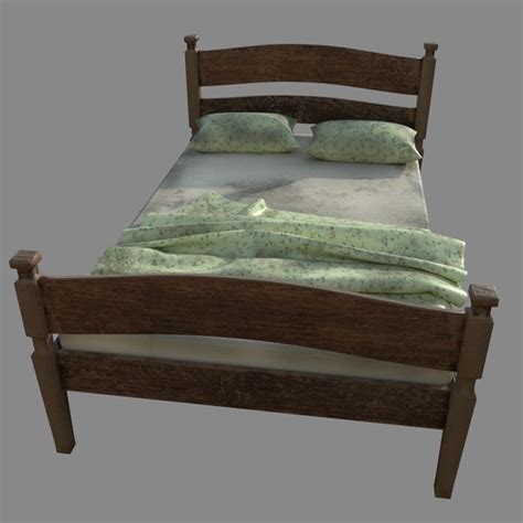 Old Bedroom Bed Vintage 3d Model Turbosquid 1434676