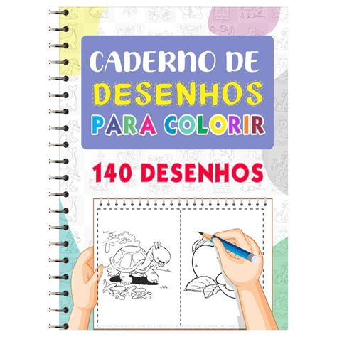 Caderno De Desenho Para Pintar Pdf - Caderno De Colorir Com 140 desenhos para pintar e colorir menino ou ...