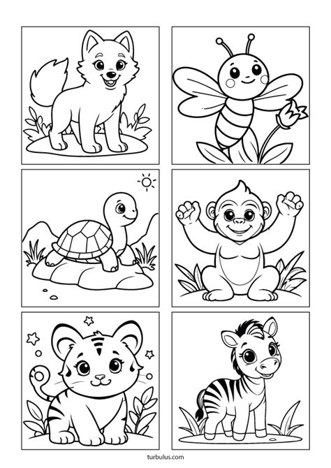 Page De Coloriages D Animaux Turbulus Jeux Pour Enfants