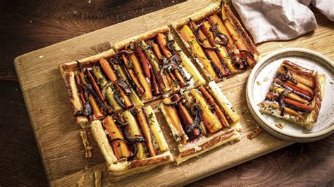 Heritage Carrot Tart With Maple Feta And Ricotta Maple From Canada