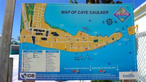 Map Of Caye Caulker Belize - Topographic Map World