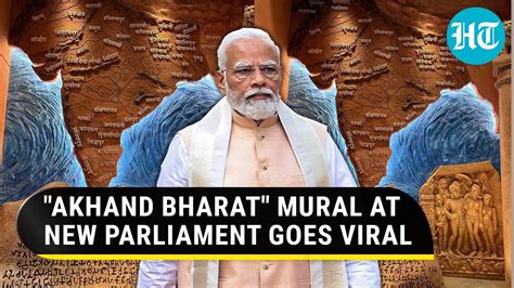 Akhand Bharat Mural In Parliament Goes Viral Modi Govt Says Resolve