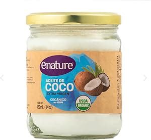 Enature Aceite de Coco Orgánico Virgen 420 ml Amazon mx