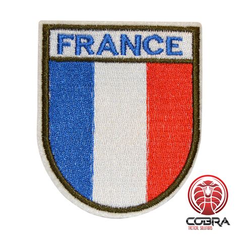 Country Flag France Embroidered Patch Iron On Military Airsoft