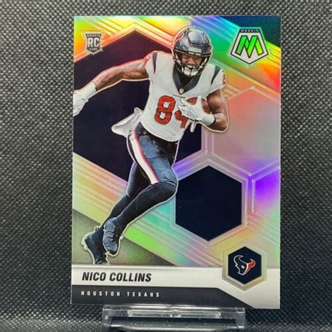 Panini Mosaic Nfl Nico Collins Silver Prizm Rookie Ebay