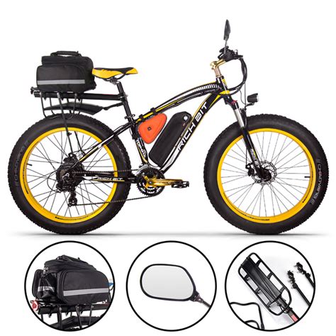 RICHBIT RT 022 1000W Snow Bike 21 Speed Electric Bike 26 Inch 4 0 Fat