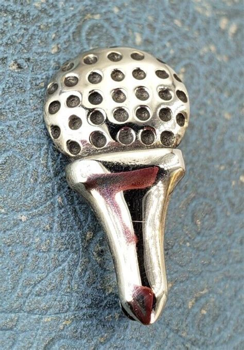 James Avery Retired Golf Ball On Tee Pin Neat Looki Gem