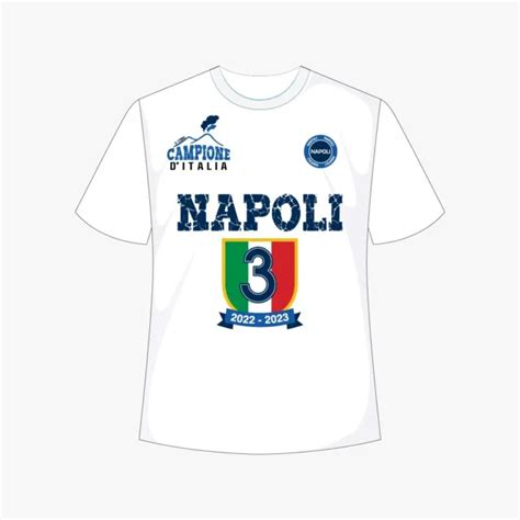 T Shirt Napoli Campione 20222023 Maglia Scudetto Resistente Ai Lavaggi