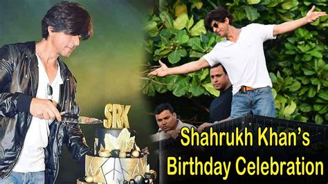 Shahrukh Khans Birthday Celebration With Fans At Mannat Srk Birthday