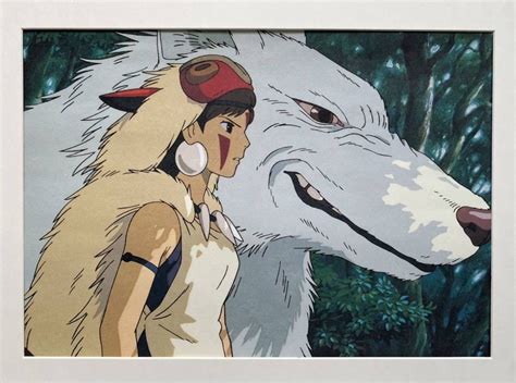 Yahoo!オークション - 【額装品】ジブリ もののけ姫 ポスター 宮崎駿 ...