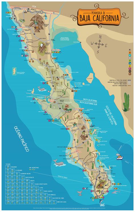 Index of Baja california mapa Mapa turístico Viajar por el mundo