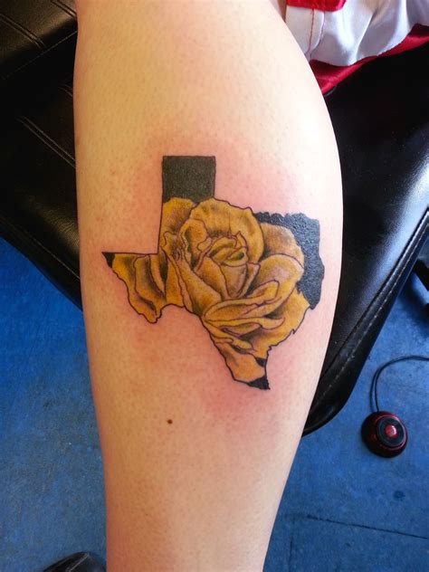 Texas Yellow Rose Tattoo