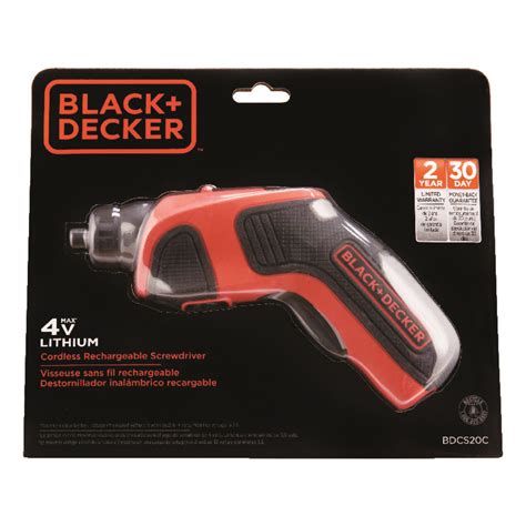 Black And Decker 1 4 Cordless Keyless Rechargeable Screwdriver Kit 4 Volt 180 Rpm 1 Pc Ace