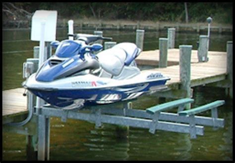 Lunmar Boat Lifts - Minimag Dual Jet Ski Lift | PWC Lifts | Boat Lift ...