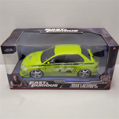 Jada Fast And Furious Brians Mitsubishi Lancer Evolution Vii 124 Sacollection