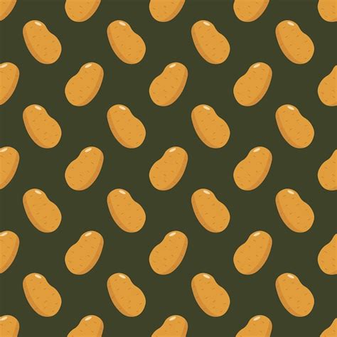 Premium Vector | Vector seamless pattern of potato background