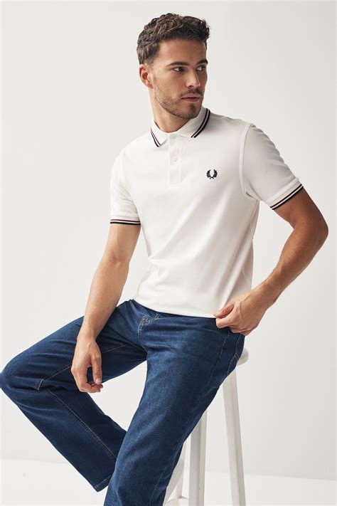 Buy Fred Perry Mens Twin Tipped Polo Shirt From The Next Uk Online Shop