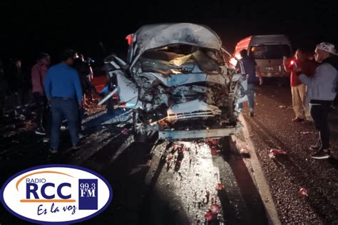 Accidente De Transito En La Carretera Panamericana Sur Deja Dos