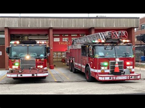 Chicago Fire Department Engine 26 Truck 7 Responding YouTube