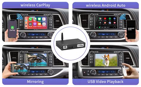 Road Top Wireless Carplay Android Auto Adapter For Toyota With Touch2