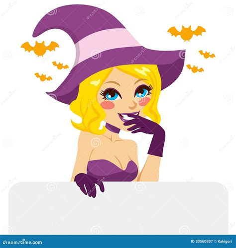 Blonde Halloween Witch Stock Vector Illustration Of Halloween
