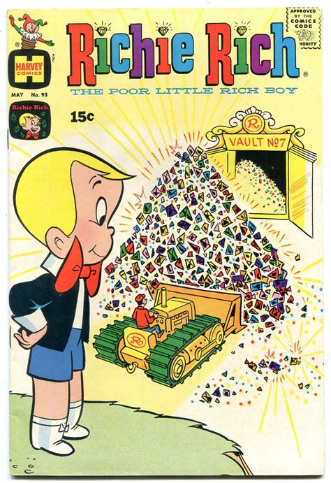 Richie Rich #93 1970--Harvey Comics --Money Vault Cover VF | Comic ...