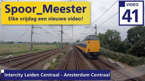 4K Cabview NS Trein VIRM Rij Mee Met De INTERCITY Leiden Centraal