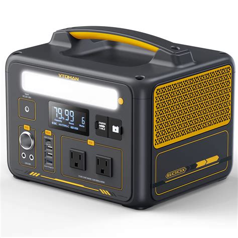 VTOMAN Jump 600X Portable Power Station 600W 299Wh Capacity LiFePO4