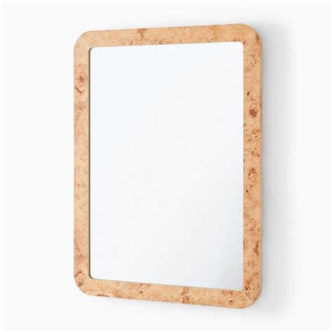 Burled Wood Wall Mirror - Rustic Artisanal Decor | West Elm UK