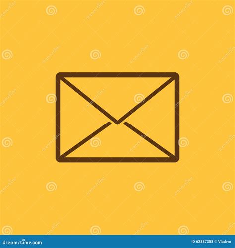 O ícone Do Email Símbolo Do Correio Ilustração Stock Ilustração de