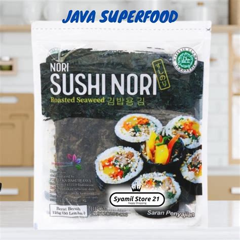 Jual Java Sushi Nori Kimbab Lembar Halal Mui Rumput Laut Gimbap