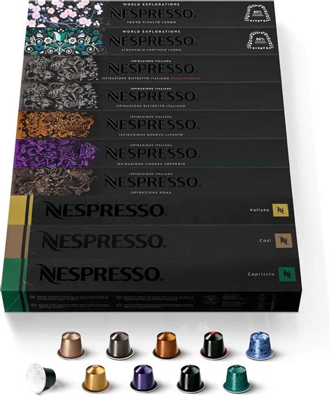 Nespresso Capsules Mixtes Espresso Roma Decaffeinato Intenso