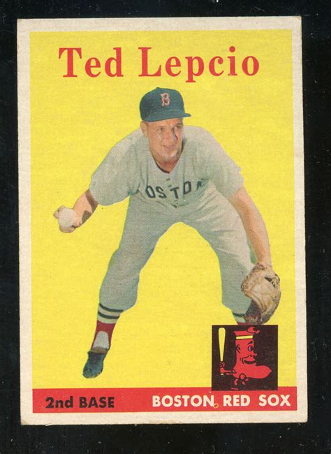 Topps Ted Lepcio Red Sox Look Ebay