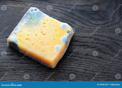 Moldy cheese on wood stock image. Image of delicacies - 99581027 