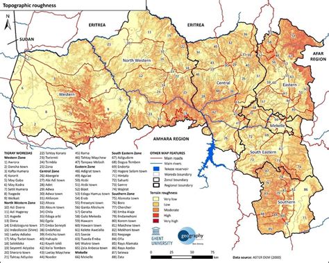 Map 4 Topographic Roughness Index Indicating Contrasts In