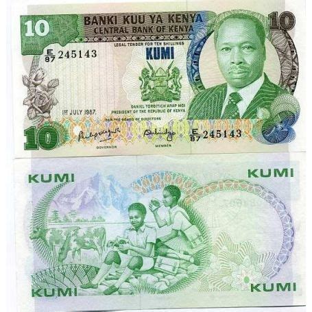 Banknoten Sammlung Kenia Pick Nummer Shilling La Maison Du