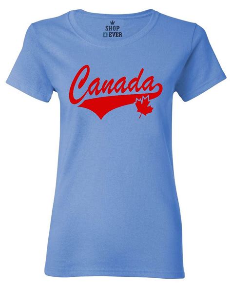 Canada Leaf W Maple Women S T Shirt Country Pride Canadian Flag Shirts