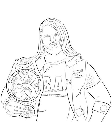 The Undertaker Coloring Page Free Printable Coloring Pages