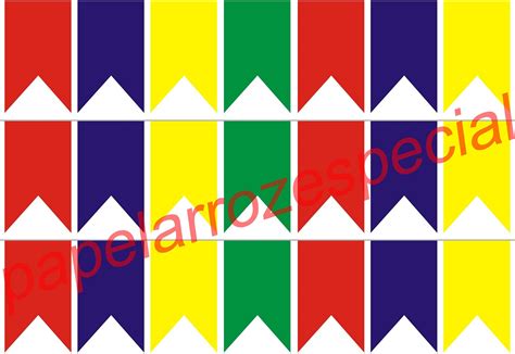 Bandeira Junina Para Colorir - 6