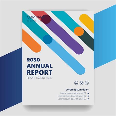 Plantillas De Dise O De Portada De Informe Anual De Negocios Vector