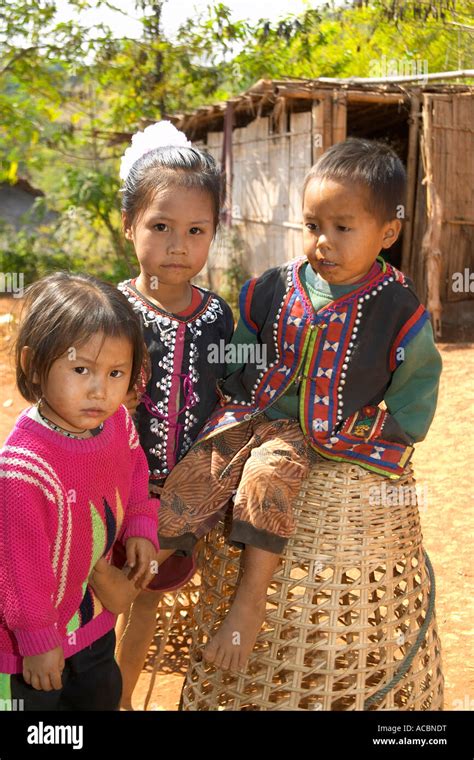 Chiang Rai, People of the Lahu hill tribe Stock Photo - Alamy