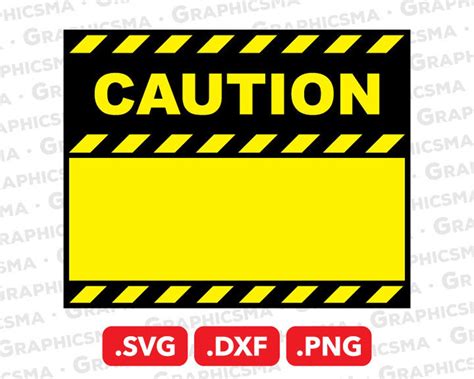 Caution Svg File Caution Dxf Caution Png Empty Caution Svg Custom