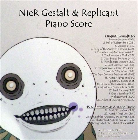 NieR Gestalt Replicant Official Piano Score