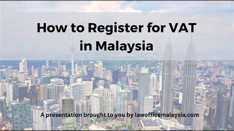 How To Register For VAT In Malaysia YouTube