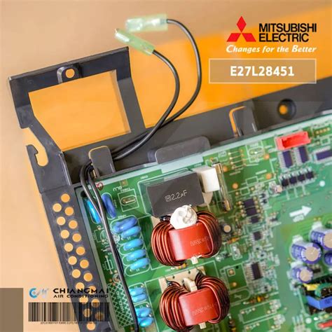 E27L28451 แผงวงจรแอร์ Mitsubishi Electric แผงบอร์ดคอยล์ร้อน แอร์ ...